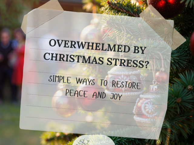 Overwhelmed by Christmas Stress? Simple Ways to Restore Peace and Joy